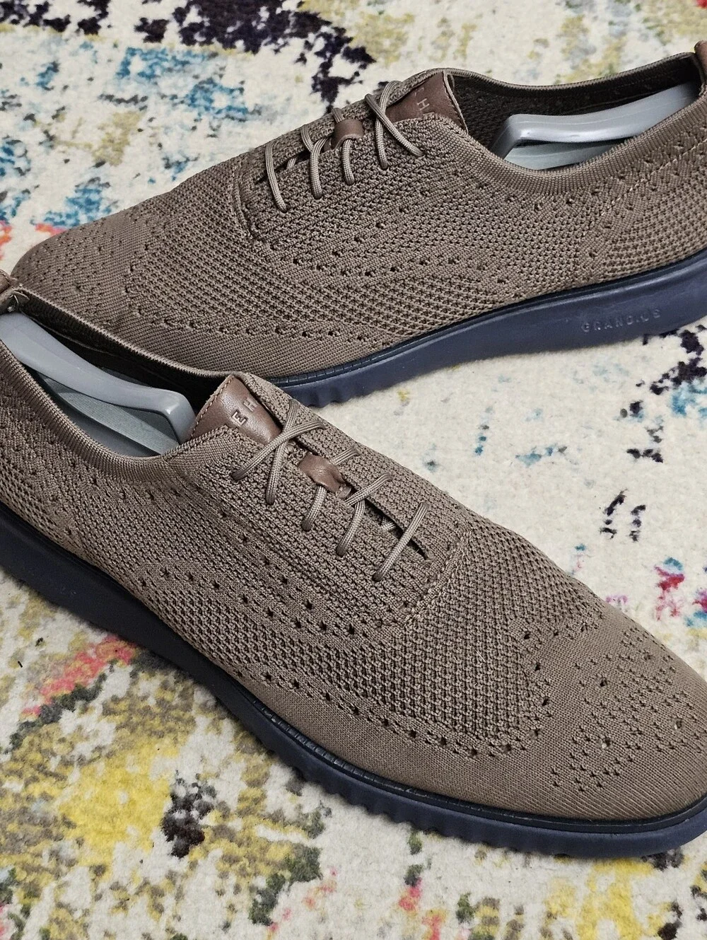 Cole Haan 2.ZEROGRAND Stitchlite Knit Sneakers Men’s 13M Wingtip Oxford Shoes I
